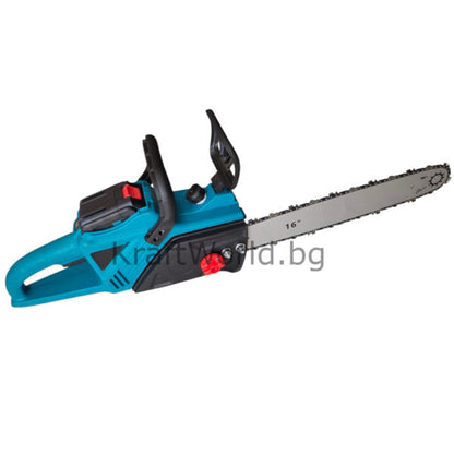 Акумулаторна Резачка за Дърва 40 см с Двойна Батерия, 2 Шини и 2 Вериги