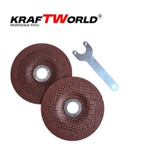 Акумулаторен Ъглошлайф 125мм Kraftworld с 2 Батерии в Куфар
