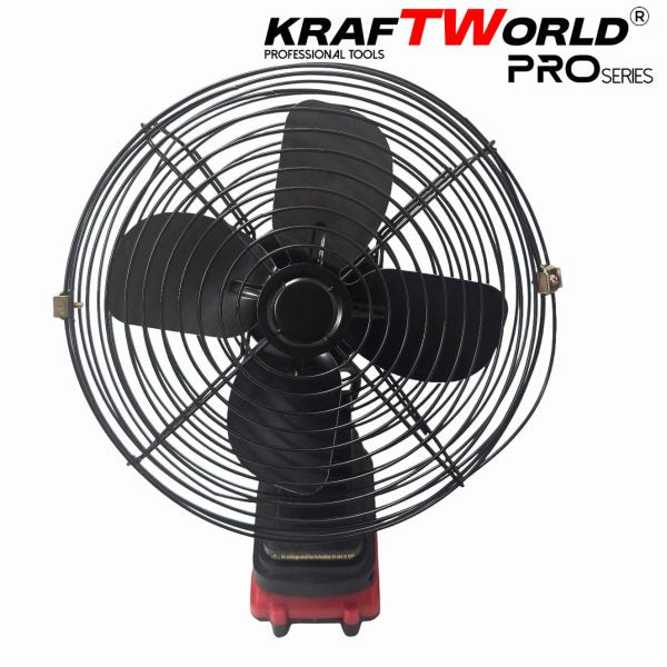 Акумулаторен Преносим вентилатор KraftWorld PRO 21V с 2 батерии 4Ah