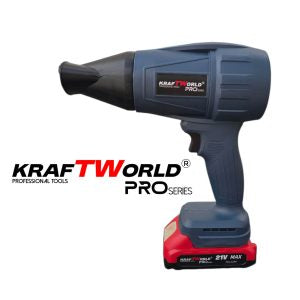 Акумулаторна турбо духалка KraftWorld PRO 21V с 3 приставки