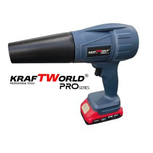Акумулаторна турбо духалка KraftWorld PRO 21V с 3 приставки