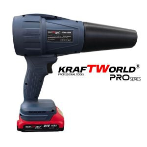Акумулаторна турбо духалка KraftWorld PRO 21V с 3 приставки