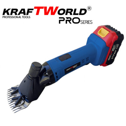 Акумулаторна машинка за подстригване на животни KraftWorld с 2 батерии