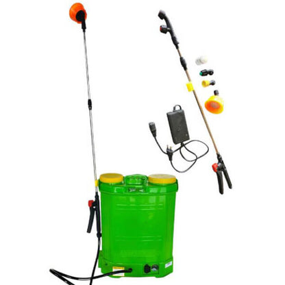 Гръбна електрическа пръскачка 16L с мощна 12V батерия и регулируемо налягане