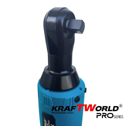 Акумулаторна ударна тресчотка 3/8″ 68Nm KraftWorld с 2 батерии12V