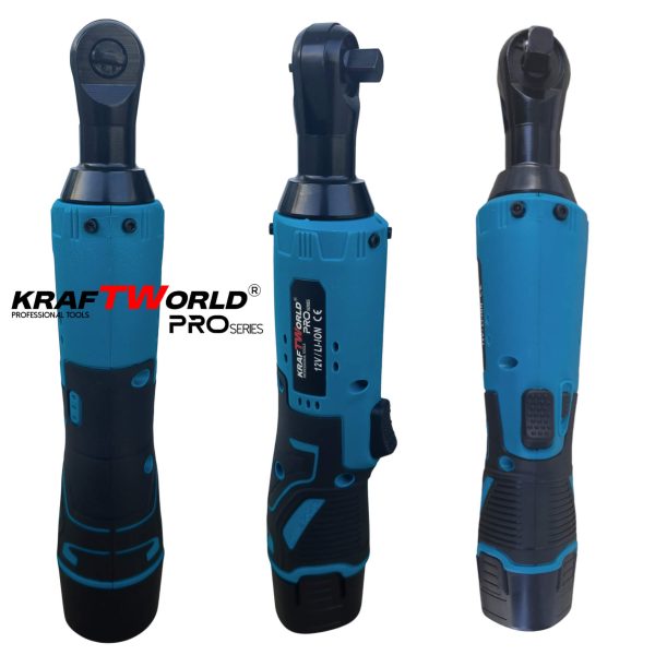 Акумулаторна ударна тресчотка 3/8″ 68Nm KraftWorld с 2 батерии12V