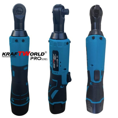 Акумулаторна ударна тресчотка 3/8″ 68Nm KraftWorld с 2 батерии12V