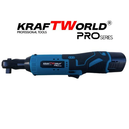Акумулаторна ударна тресчотка 3/8″ 68Nm KraftWorld с 2 батерии12V