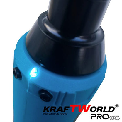 Акумулаторна ударна тресчотка 3/8″ 68Nm KraftWorld с 2 батерии12V