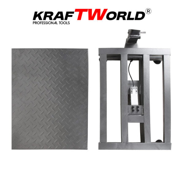 Електронен платформен кантар KraftWorld – до 300 кг, платформа 45×60см