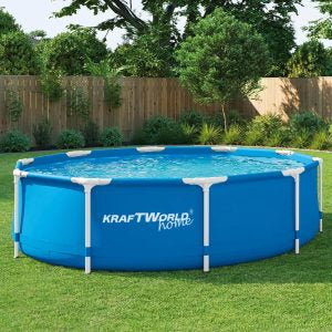 Кръгъл басейн KraftWorld SteelMax 305 см с филтърна помпа