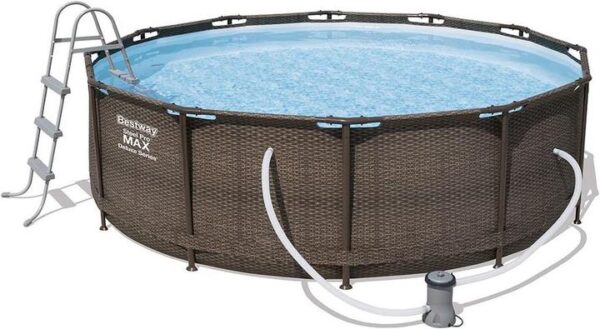 БАСЕЙН СГЛОБЯЕМ BESTWAY Steel ProMax 56709 С ПОМПА 366×100см