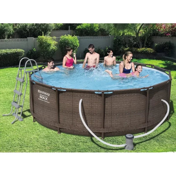 БАСЕЙН СГЛОБЯЕМ BESTWAY Steel ProMax 56709 С ПОМПА 366×100см