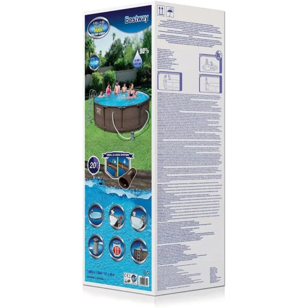 БАСЕЙН СГЛОБЯЕМ BESTWAY Steel ProMax 56709 С ПОМПА 366×100см