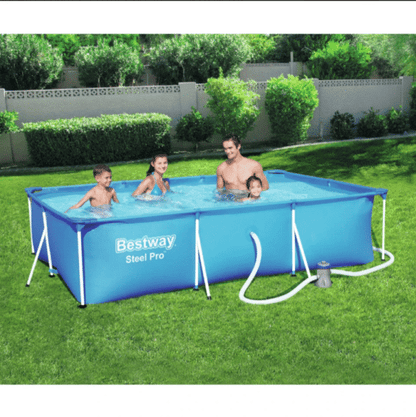 Сглобяем Басейн BESTWAY Steel Pro 56411 300x201x66 см с Филтърна Помпа