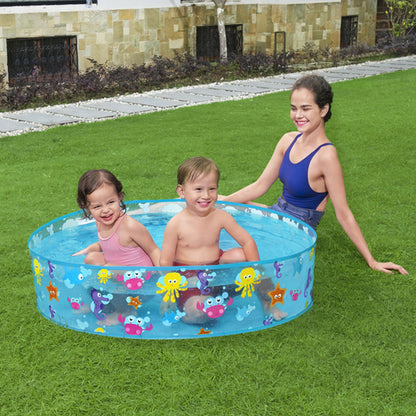 Детски кръгъл басейн Bestway 55028 Fill-N-Fun 122×25 см – твърди стени