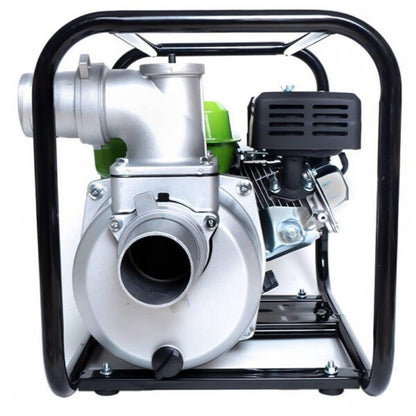 Бензинова водна вода 3 цола, дебит 60000 л./час, 28м напор на изпомпване, 7 м дълбочина на засмукване