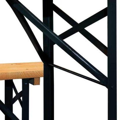 Бирен сет Бавария – градинска маса и 2 пейки, сгъваем комплект