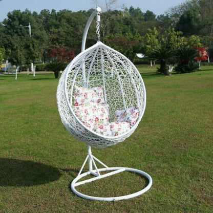 Висящ Ратанов Стол – ГОЛЯМА Градинска Люлка Водоустойчива в 4 Цвята