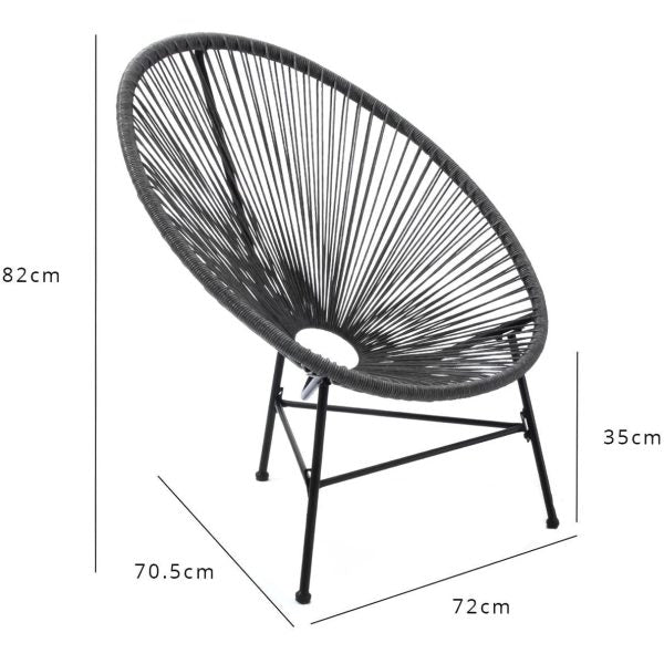 Градински стол Acapulco – дизайнерски стол за интериор и екстериор