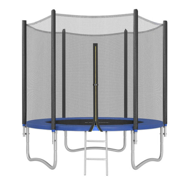 Детски батут с мрежа 244см с ПОДАРЪΚ LED Лампички – Подсилена конструкция и UV защита