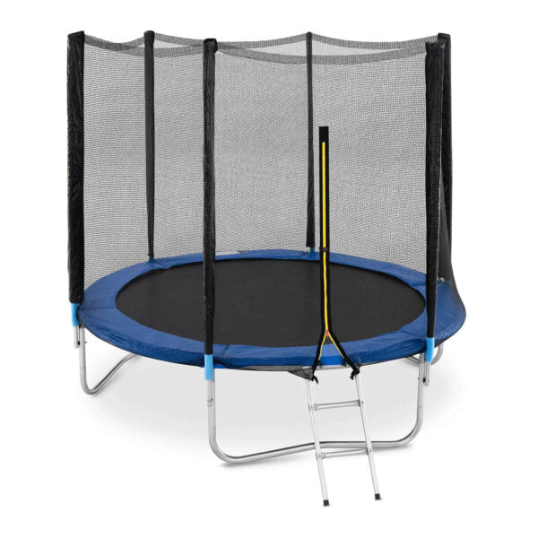 Детски батут с мрежа 244см с ПОДАРЪΚ LED Лампички – Подсилена конструкция и UV защита
