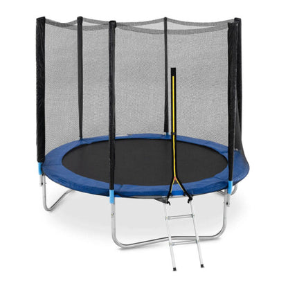 Детски батут с мрежа 244см с ПОДАРЪΚ LED Лампички – Подсилена конструкция и UV защита