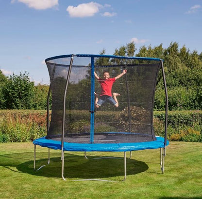 Издръжлив Детски Батут ‘SkyHigh’ 300 см – Наслада и Спорт за Цялото Семейство!