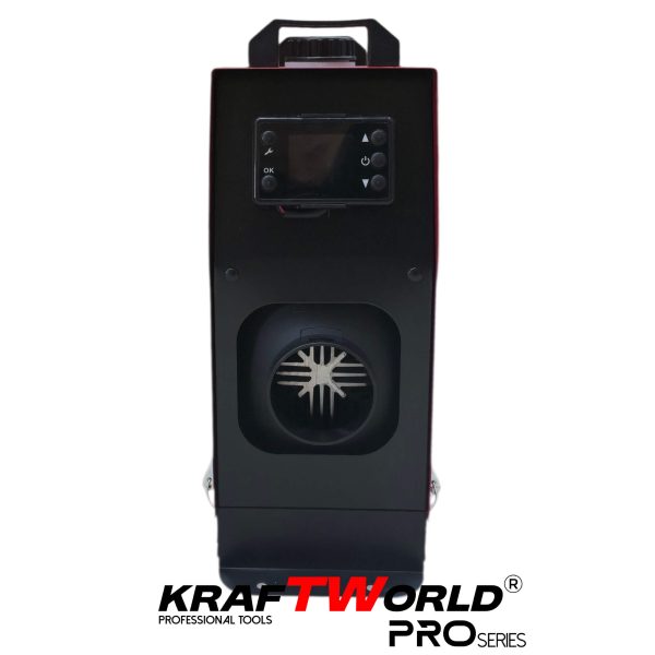 Преносима дизелова печка KraftWorld PRO 8kW 12V – електронно управление, дистанционно, нисък разход