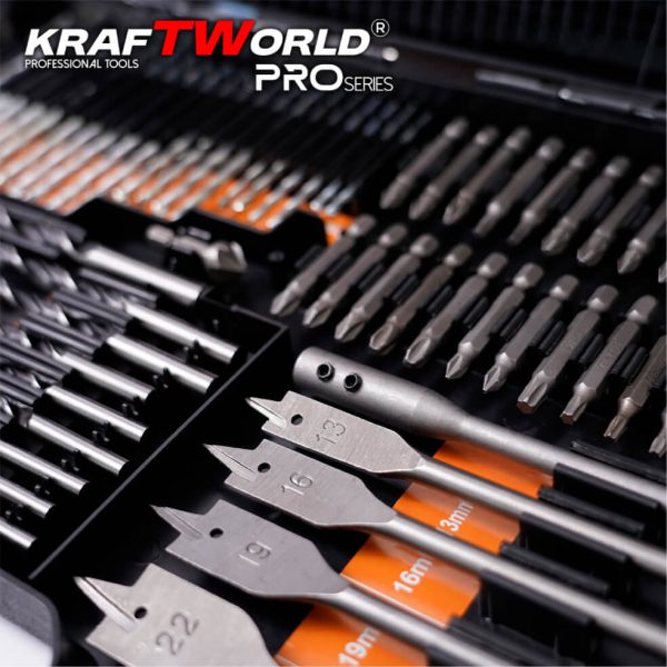 Комплект Битове и Свредла kraftworld – 246 части + Куфар