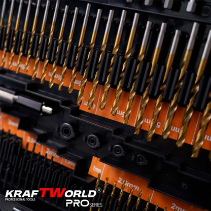 Комплект Битове и Свредла kraftworld – 246 части + Куфар