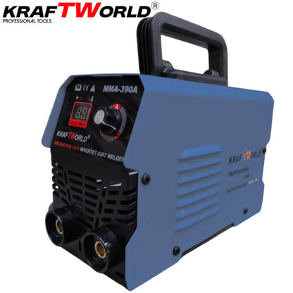 Инверторен Електрожен KraftWorld с Подарък Соларни Очила и Ръкавици – Лек и Компактен