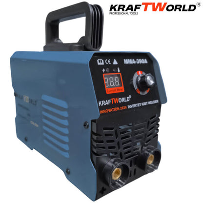Инверторен Електрожен KraftWorld с Подарък Соларна Маска и Ръкавици – Професионален Комплект