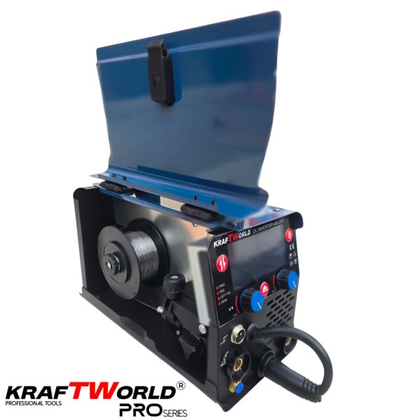 KraftWorld Инверторен Телоподаващ Електрожен 3в1 MIG/MAG/TIG 250A с газ и без газ