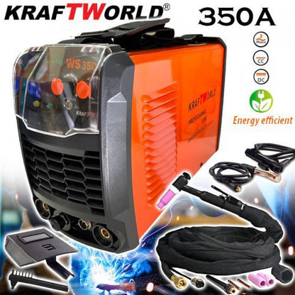 Инверторен Електрожен KraftWorld WS-350А с Аргон – Мощност и Прецизност с Дигитален Контрол