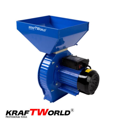 Фуражомелка KraftWorld 3.9kW Комплект с 4 Сита – Ярмомелка