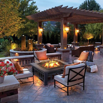 Градинска маса 3в1 KraftWorld Garden Line – BBQ, камина, ледарка