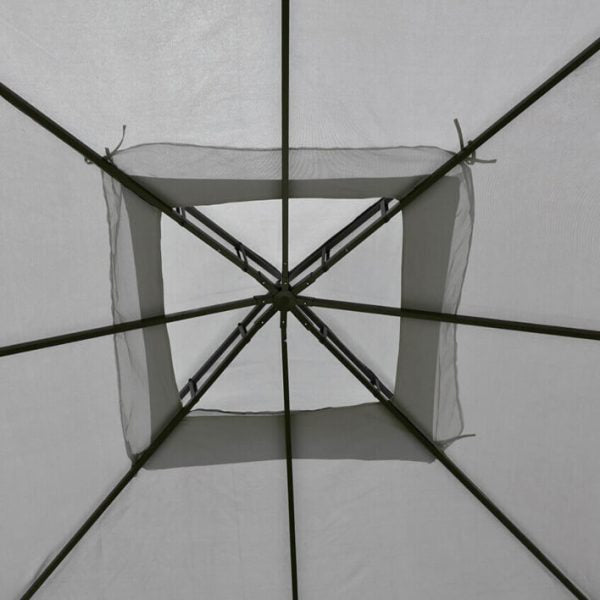 Градински павилион Palermo 3×3м с комарници, завеси и стабилна метална рамка