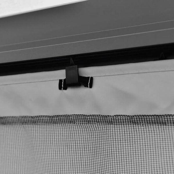 Градински павилион Palermo 3×3м с комарници, завеси и стабилна метална рамка