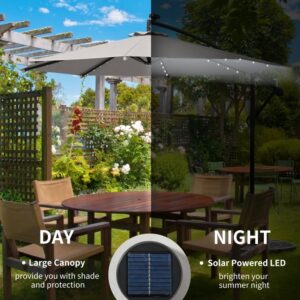 Висококачествен 3M Чадър с LED Светлини и UV Защита – Стилен Комфорт на Открито!