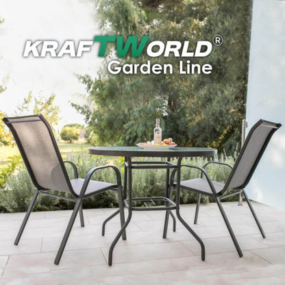 Градински Сет Capri KraftWorld 4 стола и маса – водоустойчиви с UV защита