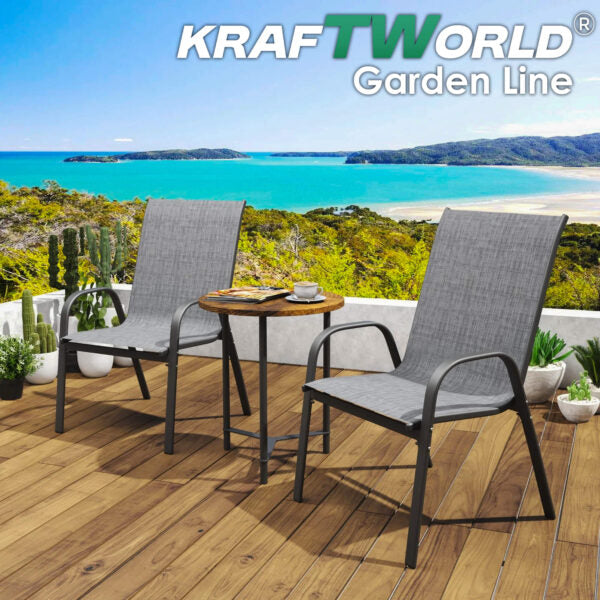 Градински Сет Capri KraftWorld 4 стола и маса – водоустойчиви с UV защита