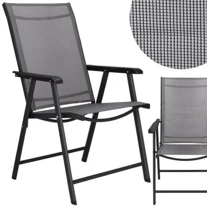 Градински стол Позитано – Kraftworld Garden сгъваем, дишащ, с регулируема облегалка,за градина и къмпинг