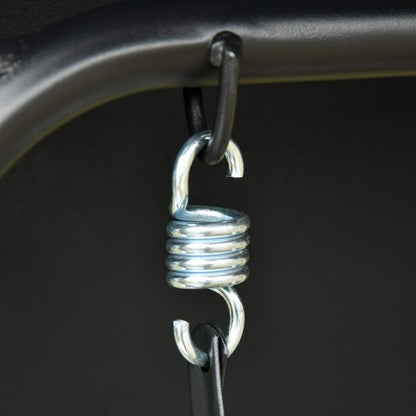 Градинска люлка със сенник – метална конструкция, 170×110×153 см, черна