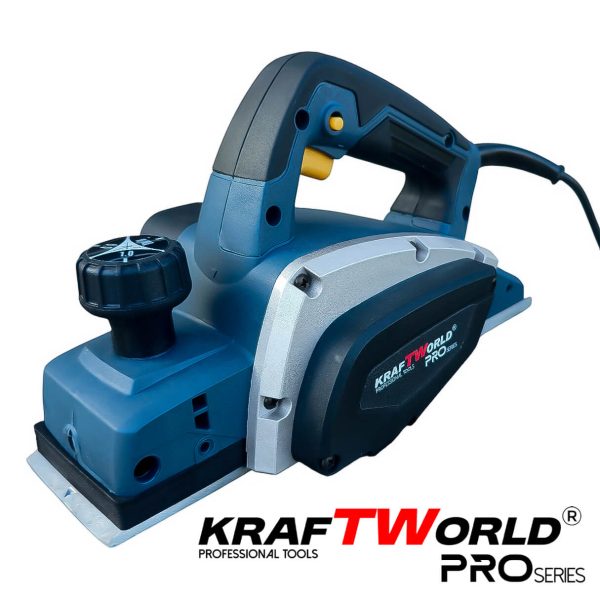 Електрическо Гредово Ренде 800W KraftWorld – 82 мм, 0–2,5 мм дълбочина, 16 000 об./мин