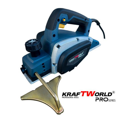 Електрическо Гредово Ренде 800W KraftWorld – 82 мм, 0–2,5 мм дълбочина, 16 000 об./мин