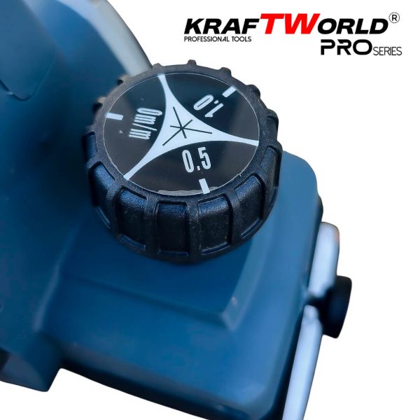 Електрическо Гредово Ренде 800W KraftWorld – 82 мм, 0–2,5 мм дълбочина, 16 000 об./мин