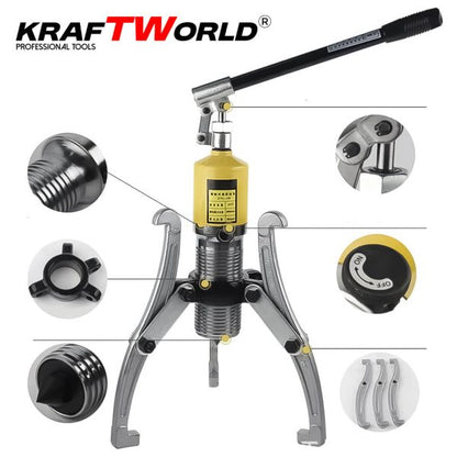 Професионална Хидравлична скоба KraftWorld 15T – за лагери, фланци и зъбни колела