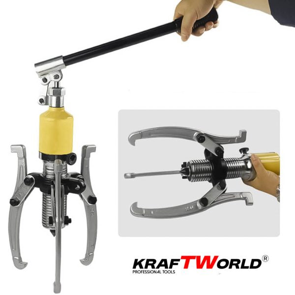 Професионална Хидравлична скоба KraftWorld 15T – за лагери, фланци и зъбни колела