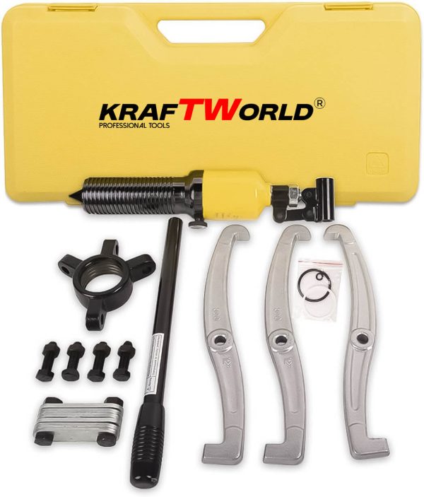 Професионална Хидравлична скоба KraftWorld 15T – за лагери, фланци и зъбни колела